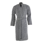 Peignoir homme coton col kimono bouclette granité gris 0 x 117. 4 cm Peignoir homme coton col kimono bouclette granité gris 0 x 117. 4 cm