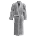 Peignoir kimono mixte polaire gris perle l Peignoir kimono mixte polaire gris perle l