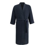 Peignoir kimono nid d'abeille bleu nuit m