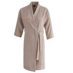 Peignoir lger mi - long en coton peign sable xs