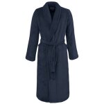 Peignoir mixte polaire chaud doubl� bleu nuit l