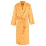 Peignoir polaire chaud & doux caramel m