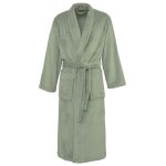 Peignoir polaire chaud & doux sauge l