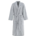 Peignoir polaire mixte côtelé extra doux blanc / lichen xxl Peignoir polaire mixte côtelé extra doux blanc / lichen xxl