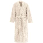 Peignoir polaire mixte doux et chaux ecru m
