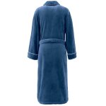 Peignoir polaire mixte avec passepoil denim l