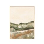 Peinture  l'huile dcorative faite  la main cadre marron 80x100cm