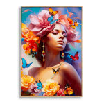Peinture sur toile laque avec cadre 62x4x92 cm