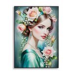 Peinture sur toile laque avec cadre 72x4x102 cm