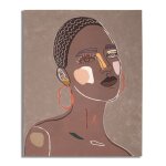 Peinture sur toile visage multicolore 80x2, 8x100 cm Peinture sur toile visage multicolore 80x2, 8x100 cm
