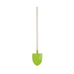 Pelle en zinc vert et bois pour enfant