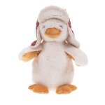 Peluche le canard blanc en polyester