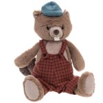 Peluche le castor multicolore en polyester
