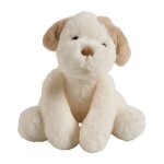 Peluche chien beige