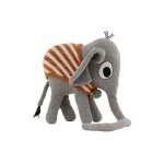 Peluche henry l'éléphant gris en coton et en polyester h23x22x12cm Peluche henry l'éléphant gris en coton et en polyester h23x22x12cm