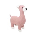 Peluche mini - cerf 100% coton rose