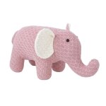 Peluche mini - lphant 100% coton rose