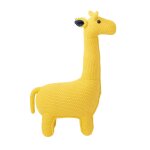 Peluche mini - girafe 100% coton jaune