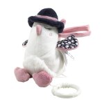 Peluche mini musical oiseau en velours