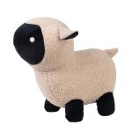 Peluche mouton bouclettes noires et blanches Peluche mouton bouclettes noires et blanches