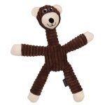 Peluche sonore ours pour chien et chat marron