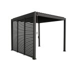 Pergola aluminium 3x3 m v2 3 persiennes anthracite Pergola aluminium 3x3 m v2 3 persiennes anthracite