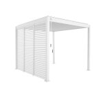 Pergola aluminium 3x3 m v2 3 persiennes blanc Pergola aluminium 3x3 m v2 3 persiennes blanc