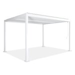 Pergola bioclimatique aluminium et acier 4x3m blanc Pergola bioclimatique aluminium et acier 4x3m blanc