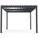 Pergola bioclimatique aluminium gris 304 x 394 x 218 cm Pergola bioclimatique aluminium gris 304 x 394 x 218 cm