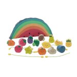 Perles en bois en bois multicolore 4cm