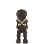 Personnage en bois de manguier noir h38, 5cm