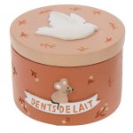 Petite boite  dents de lait en rsine oiseau
