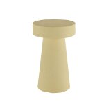 Petite table d appoint ronde design en magnsie mouchete de bleu