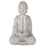 Photophore bouddha en magnsite grise h62