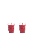 Photophore décoratif en verre rouge h9 Photophore décoratif en verre rouge h9