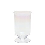 Photophore dcoratif en verre transparent h30