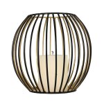 Photophore mtal rond 18x17 cm
