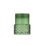 Photophore en verre vert Photophore en verre vert