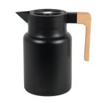 Pichet en acier noir et bois de htre 1, 25l