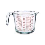 Pichet doseur gradu en verre 1l