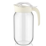 Pichet  eau ou jus de fruits en verre avec couvercle 1l