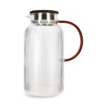 Pichet en verre et anse ambre 2l