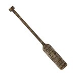 Pice dcorative pagaie en bois de teck marron l 130 cm