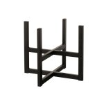 Pied pour cache - pot ou panier en métal noir 42. 5x42. 5x35 cm Pied pour cache - pot ou panier en métal noir 42. 5x42. 5x35 cm
