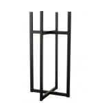 Pied pour cache - pot ou panier en métal noir 42. 8x42. 8x83 cm Pied pour cache - pot ou panier en métal noir 42. 8x42. 8x83 cm