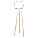 Pied de lampadaire en hévéa clair h132 Pied de lampadaire en hévéa clair h132