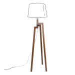 Pied de lampadaire en hévéa foncé h132 Pied de lampadaire en hévéa foncé h132