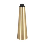 Pied de lampe conique en mtal dor