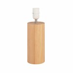 Pied de lampe cylindrique en bois d'hva