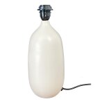 Pied de lampe en terre cuite blanc h. 30cm